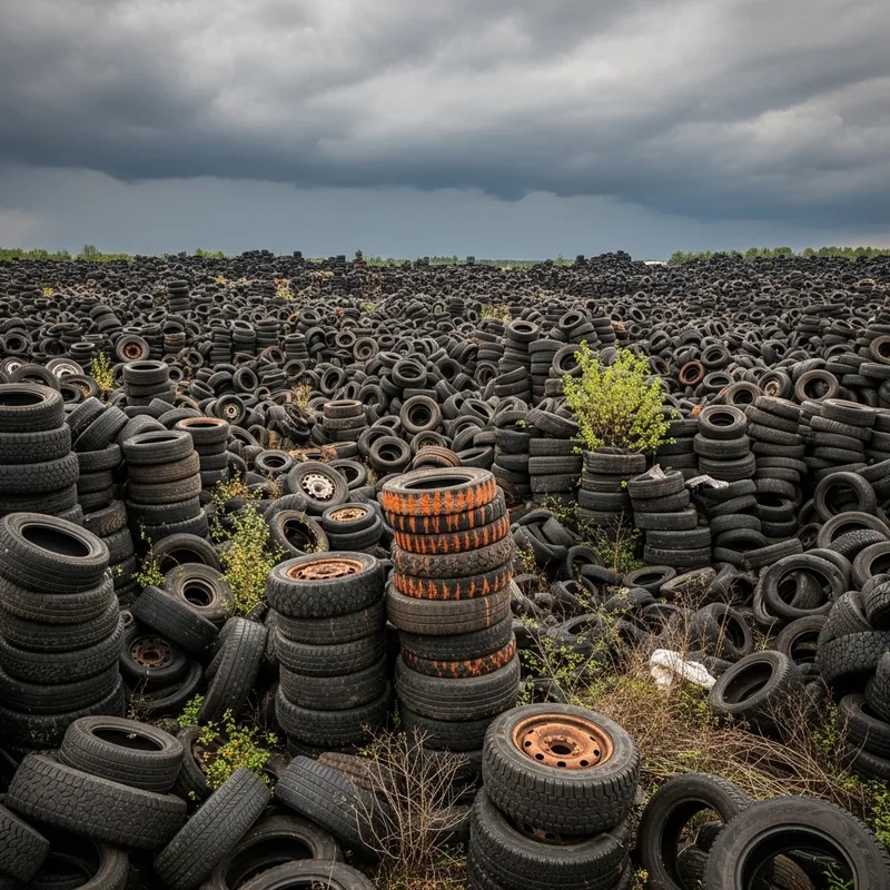 Upcycling Initiative: Old Tyres Stockpile in Need
