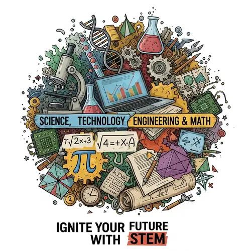Ignite Your Future with STEM | Colorful Poster Design
