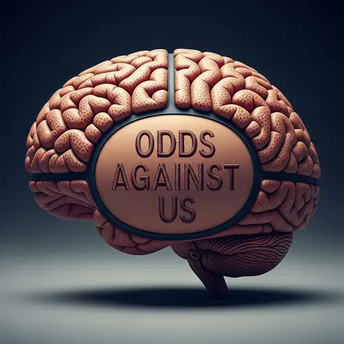 Brain-Basketball Metaphor: Odds Against Us Embroidered