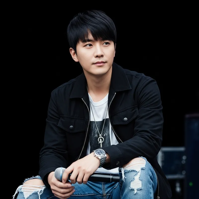 Suga de BTS: East Asian Musician in Casual Attire