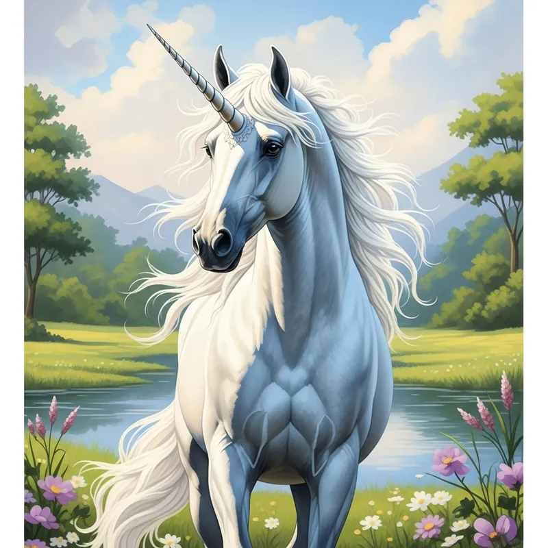 Unicorn Watercolor Art: Ethereal Beauty Unicorn Watercolor Art: Ethereal Beauty