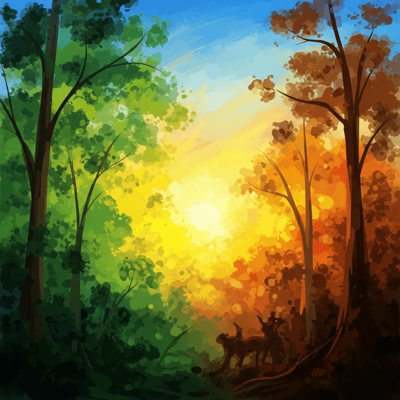 Abstract Nature Art - Swirling Colors & Forms