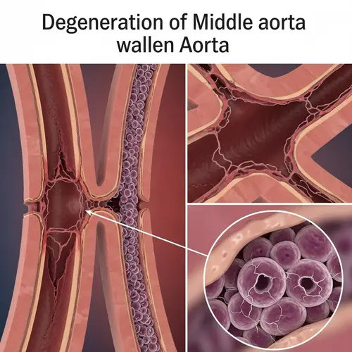 Aorta Degeneration: Distressed Middle Layer Visualized