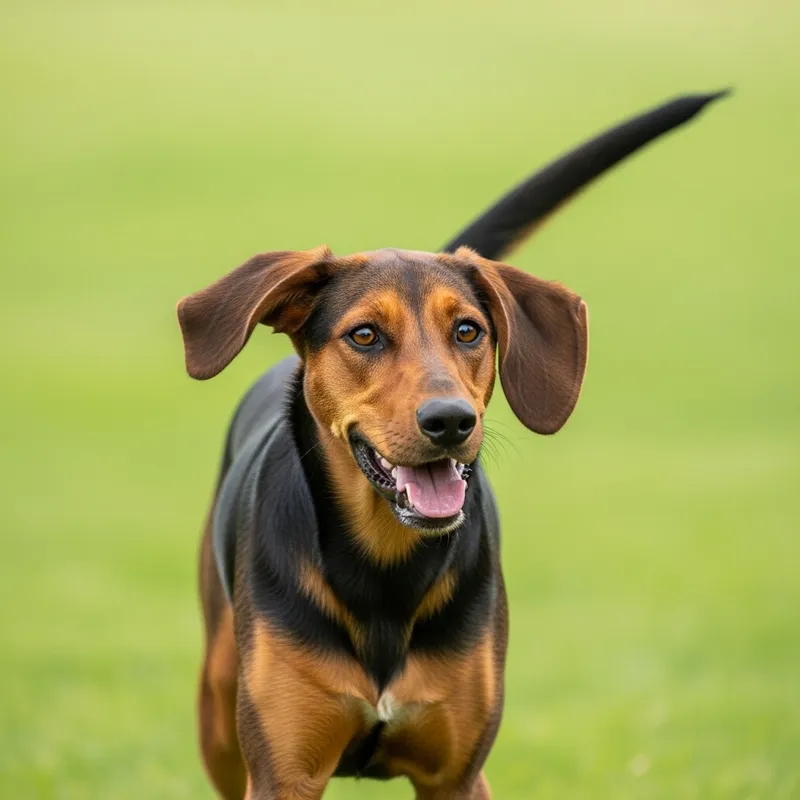 Brown and Black Dog Image