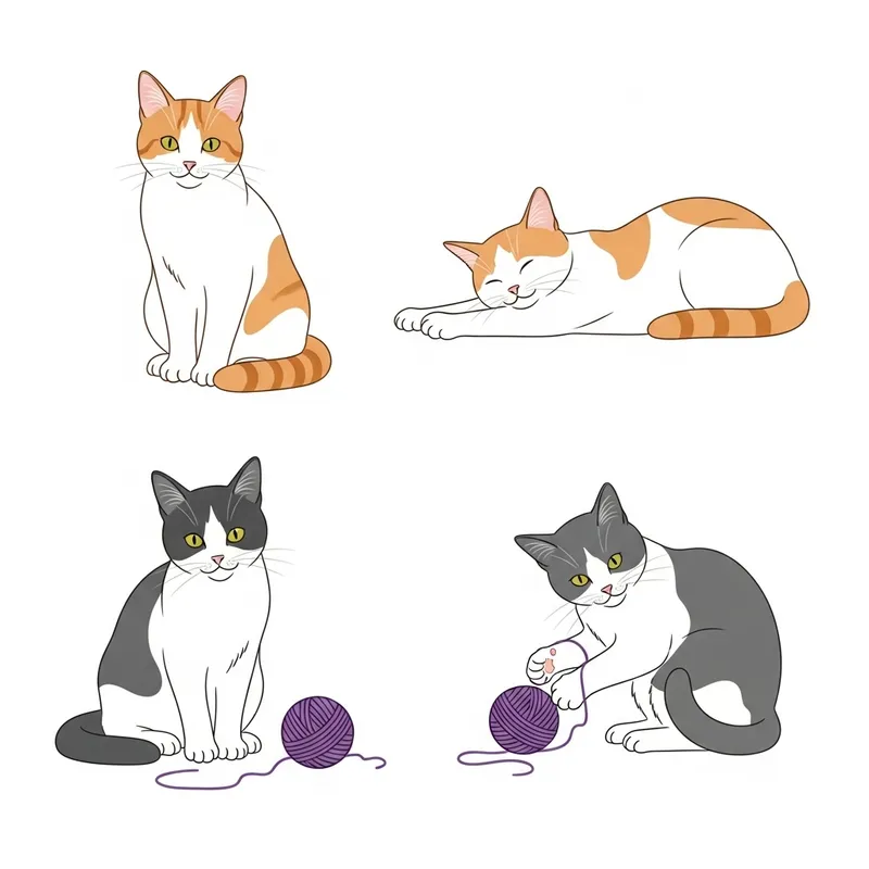 Adorable Cat Poses: Captivating Moments of a Playful Feline