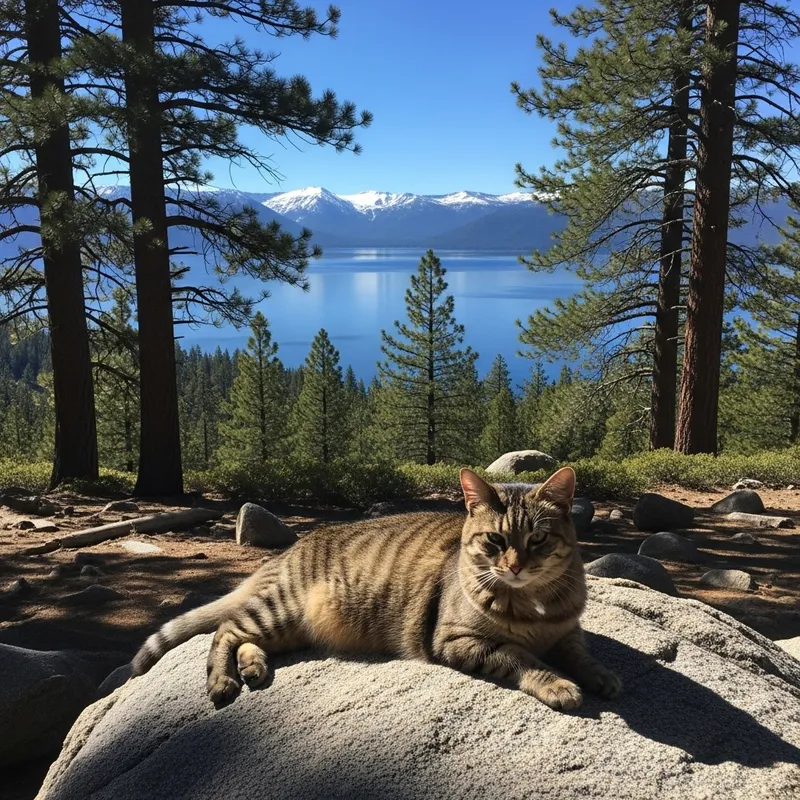 Tahoe Bliss: A Cat's Serene Retreat