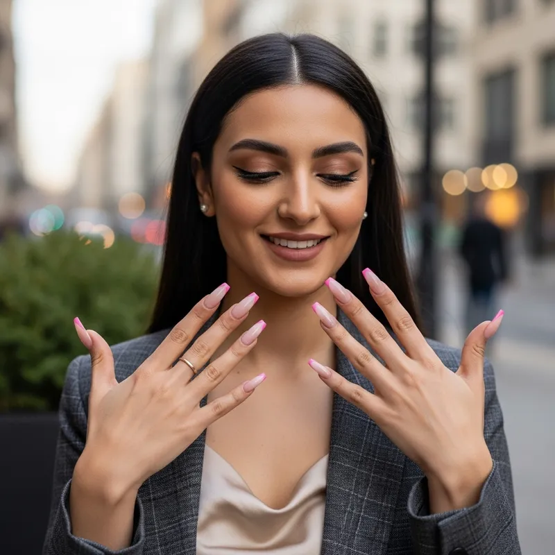 Stylish Ombre Coffin Nails for the Sassy Woman