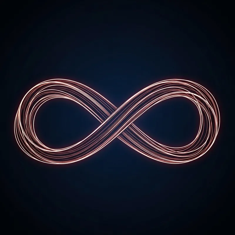 Intricate Infinity Symbol Calligraphy - Timeless Artistry
