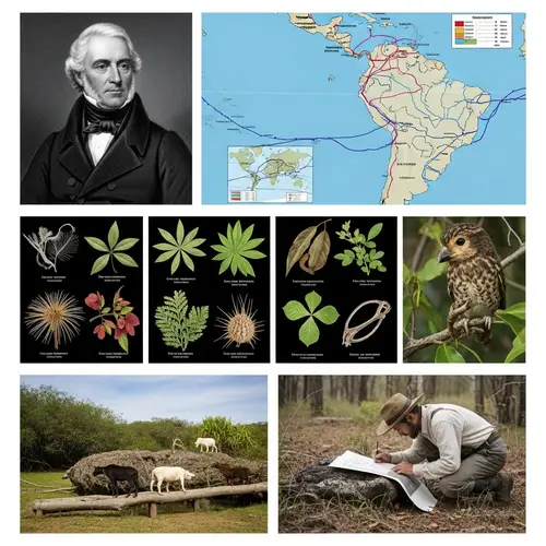 19th-Century Explorer Portraits & Expedition Routes in Latin America