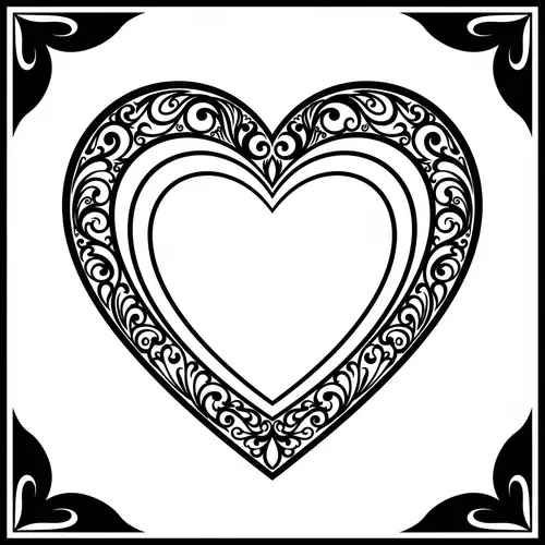 Elegant Black and White Valentine Design | Noir Aesthetic