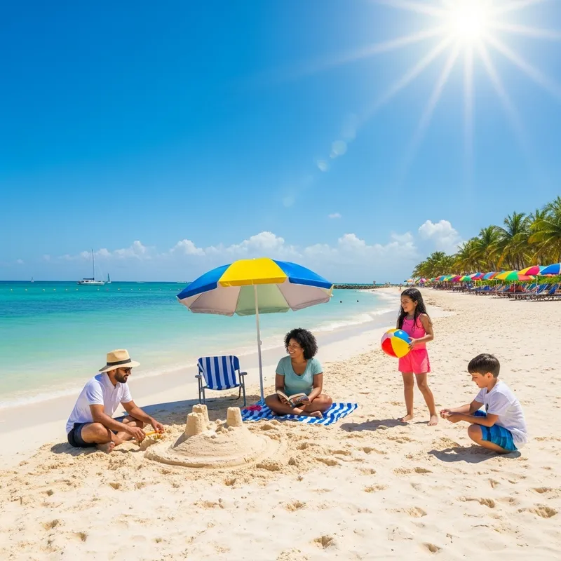 Diverse Beach Fun at Riviera Maya - Group of 4 People