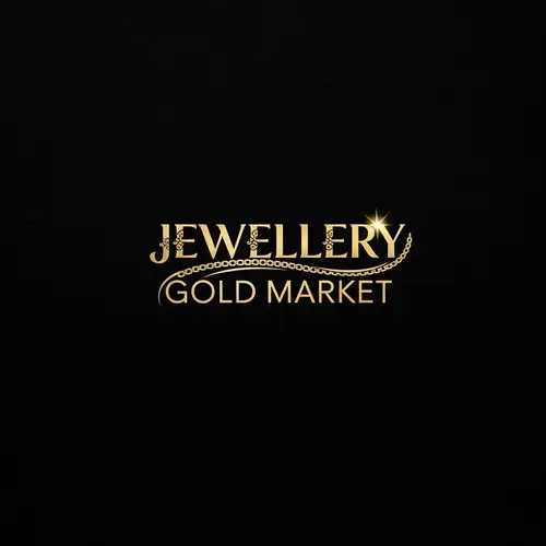 Jewellery Gold Market Logo: Elegant & Luxurious Design