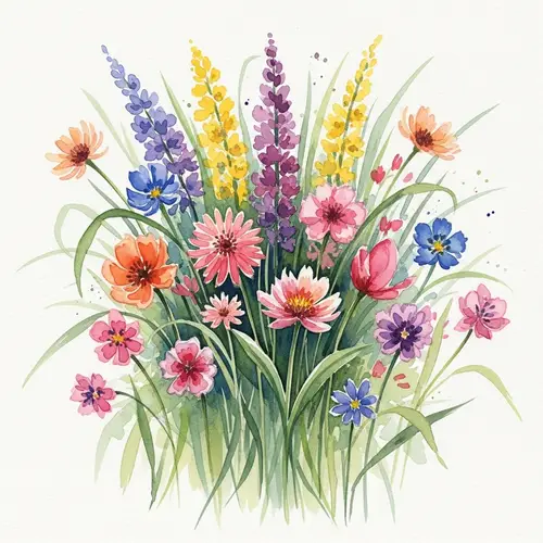 Celebrate Spring in Watercolor | Vibrant Garden Artwork