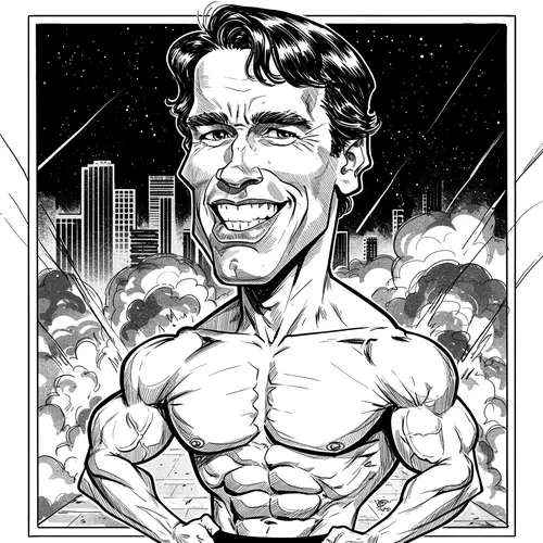 Arnold Schwarzenegger Caricature Art Collection