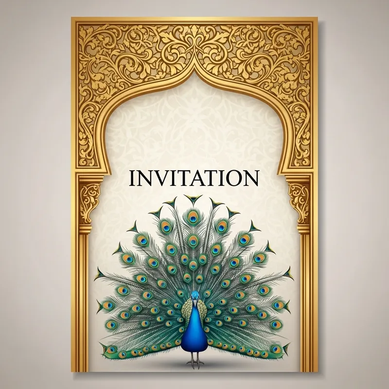 Elegant Ornate Invitation Card Design Elegant Ornate Invitation Card Design