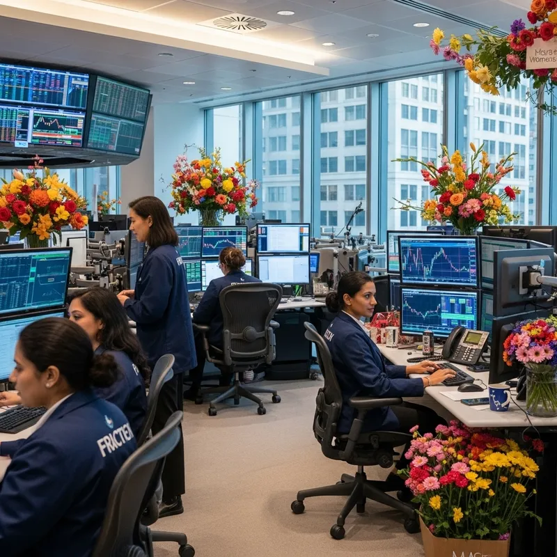 Celebrating International Women's Day with Diverse Women Traders & Gorgeous Flowers