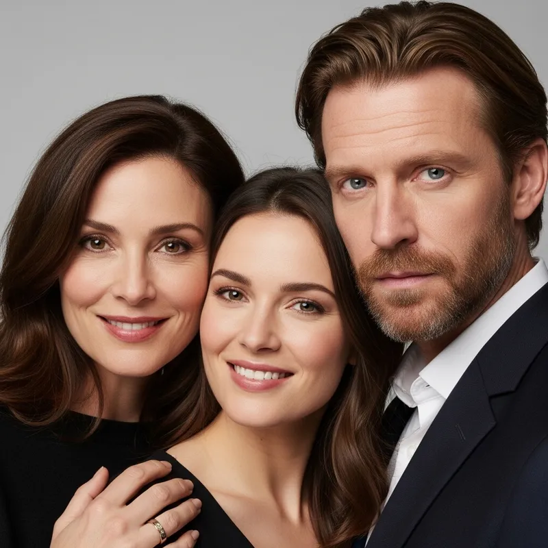 Sophie Marceau & Robert Carlyle's Daughter, Elegant Family Portrait