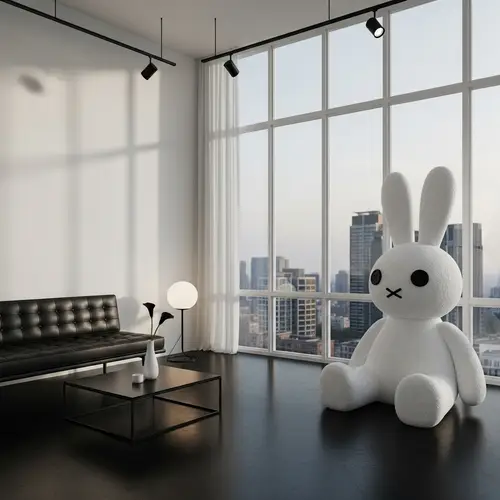 Stylish Black and White Minimalist Interior Design