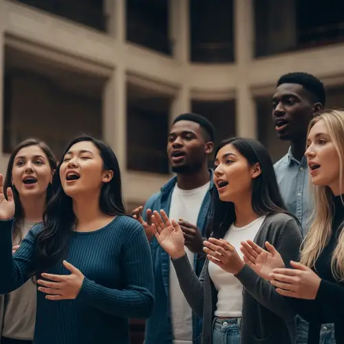Passionate Singing in Architecturally Stunning Hall