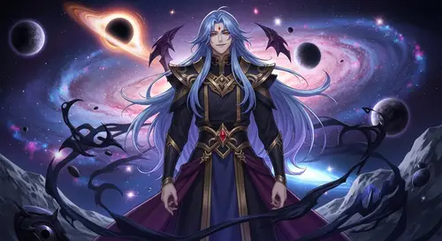 Emperor Kayn | Galaxy Villain with Blue Purple Hair