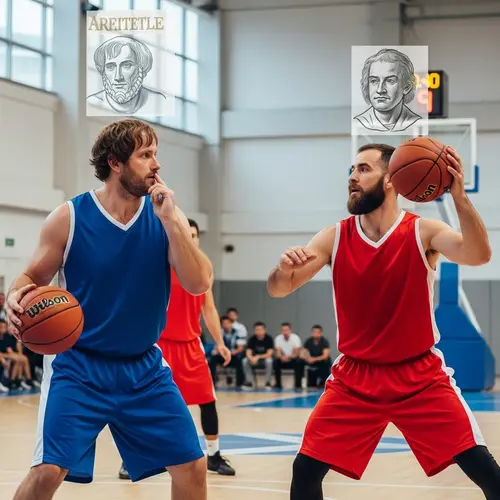 Aristotle vs Galileo: The Ultimate Basketball Game