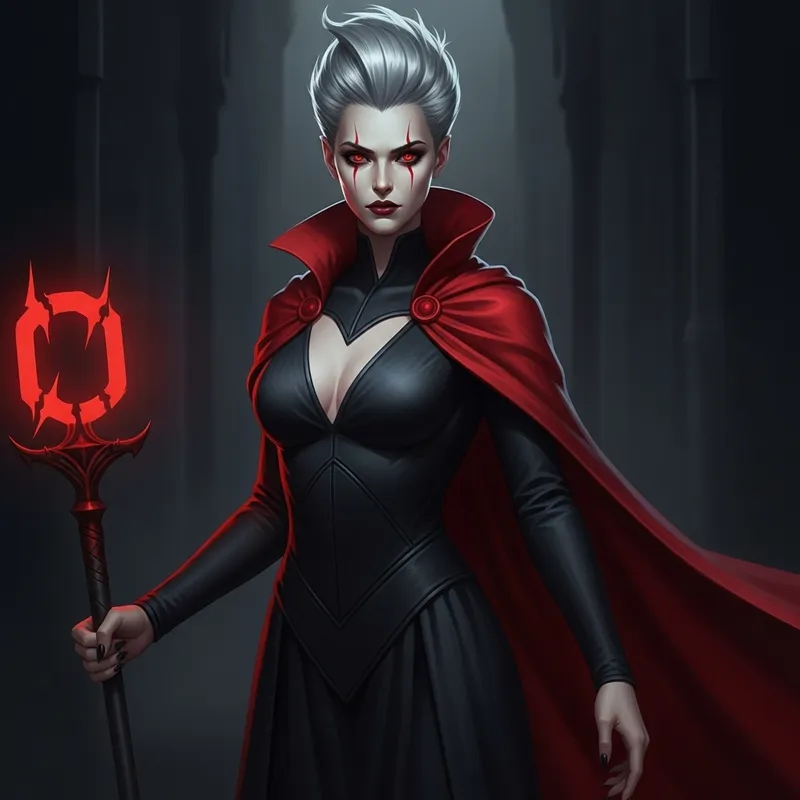Apocalyptic Rider - Woman with Ash Gray Hair in Fantasy Art