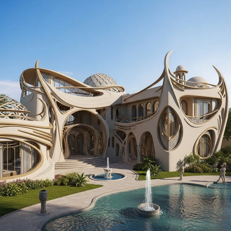 Semolice Villa: Zaha Hadid Meets Islamic Architecture