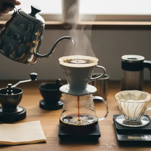 Hand-Brewed Coffee Scene: Perfect Morning Brew