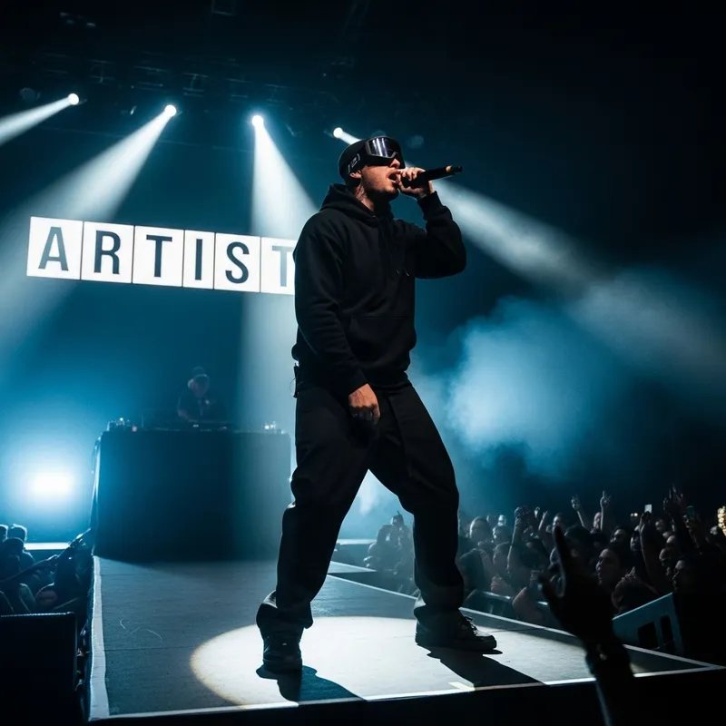 Live Rap Performance by HENO at Bercy with Massive Fan Crowd