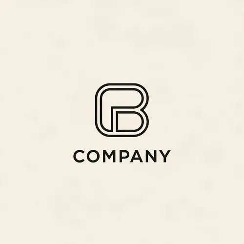 Minimalist Company Logo Design | Clean Lines & Negative Space