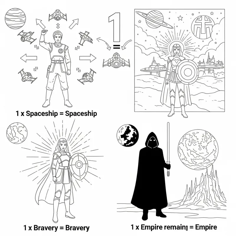 Star Wars Math Coloring Book: Galactic Multiplication Adventures