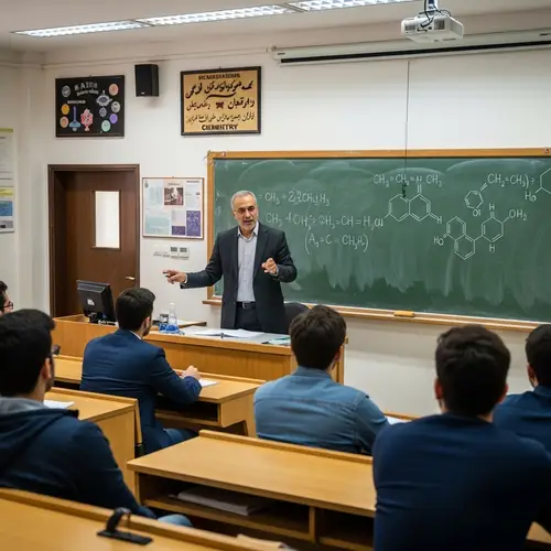 Passionate Iranian Inorganic Chemistry Professor Inspiring Students