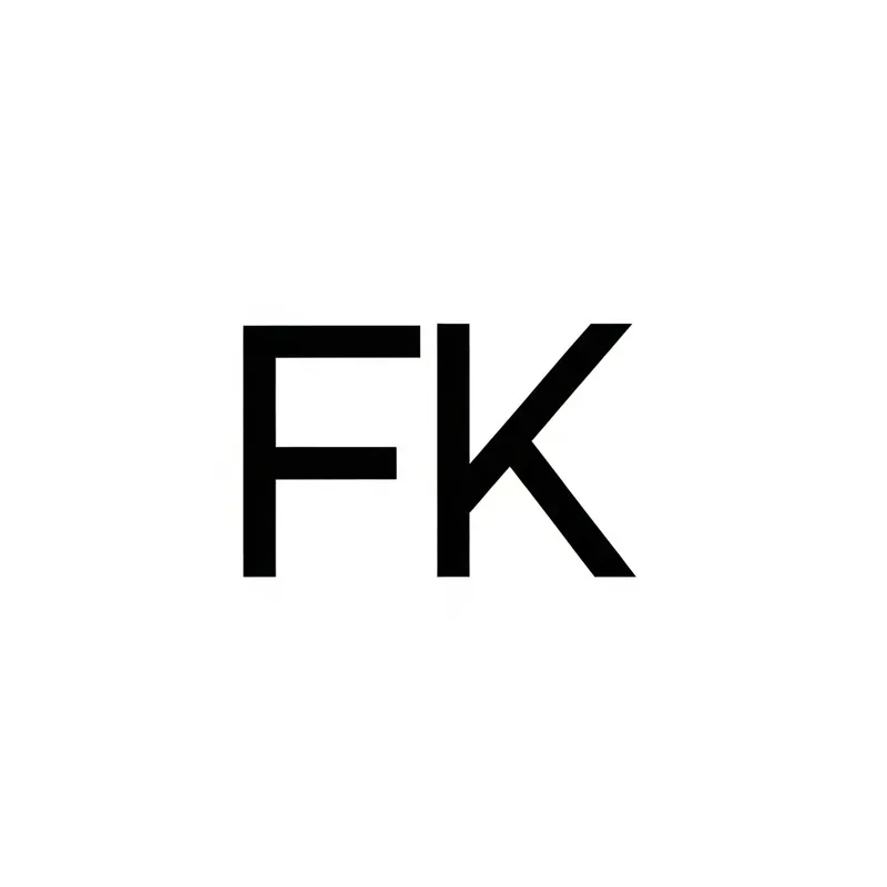 Minimalistic FK Monogram Design