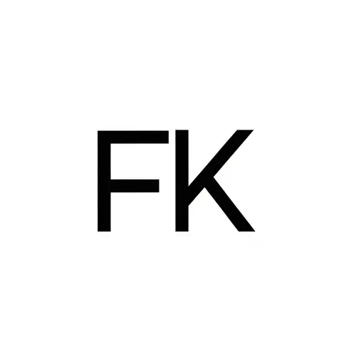 Minimalistic FK Monogram Design | Sleek & Modern