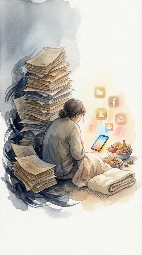 Balancing Work and Distractions in Art