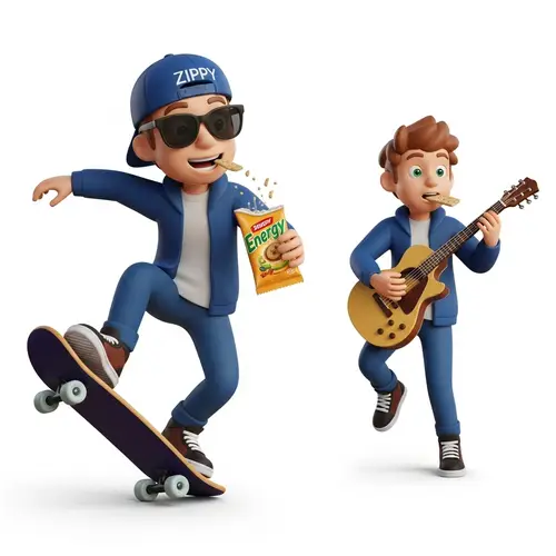 Zippy: Active Teenager's Favorite Energy-Boosting Snack Choice