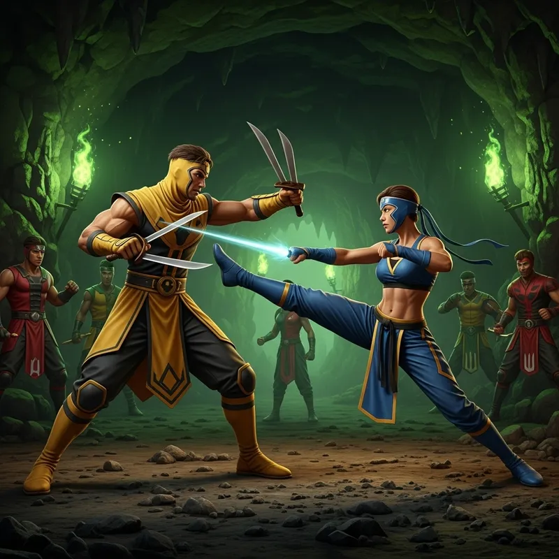Epic Hand-to-Hand Combat in Mortal Kombat Realm Epic Hand-to-Hand Combat in Mortal Kombat Realm