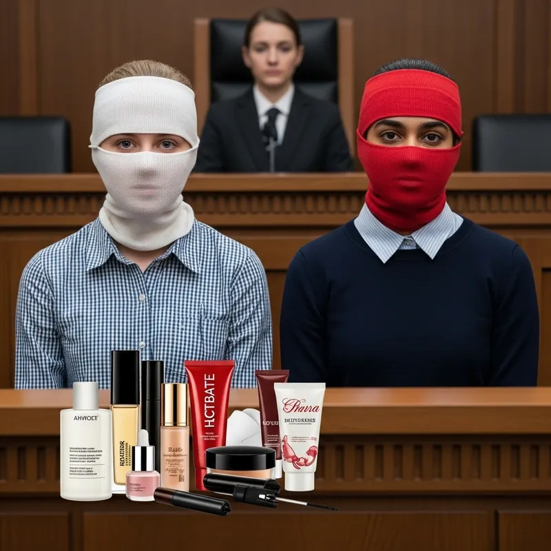 Courtroom Robbery: Girls Wear Tights as Gangster Masks
