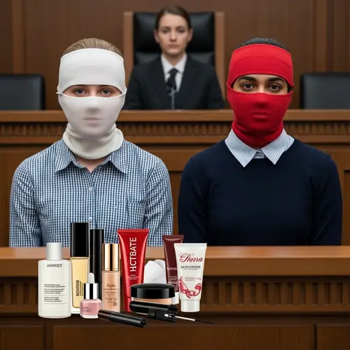 Courtroom Theft: Girls Disguised with Tights as Gangsters