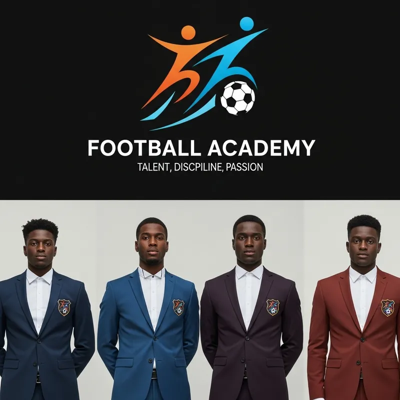 Energetic Football Academy Logo & Players Suits | Academy Spirit
