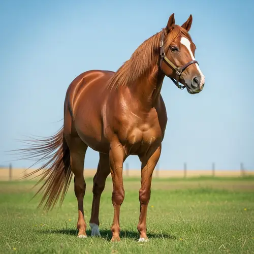 Majestic Chestnut Brown Horse - Symbol of Grace and Power