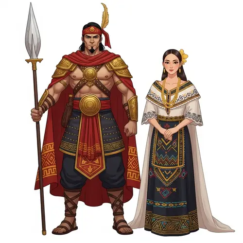 Filipino Traditional Attire Inspired by Lapu-Lapu & Maria Clara