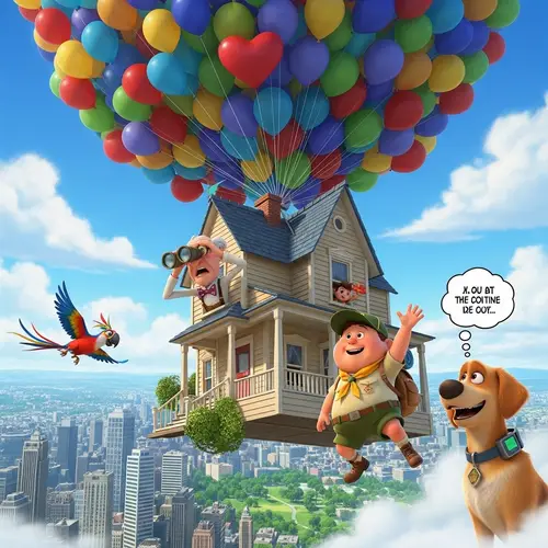 Up-Inspired Adventure with Balloons and Friends