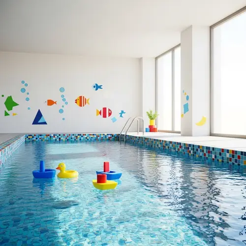 Bright & Colourful Children's Swimming Pool Interior