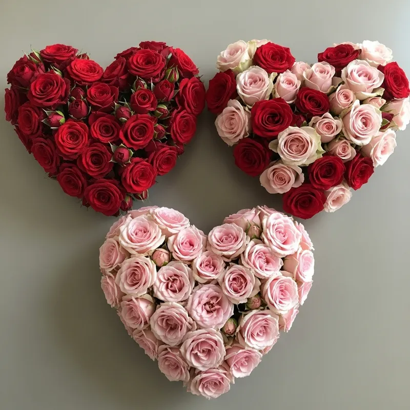 Rose Hearts: Exquisite Floral Creations