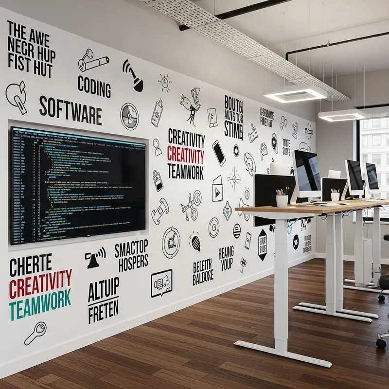 Modern Software Office Wall Design