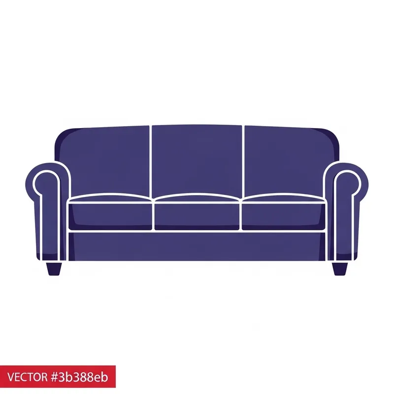 Sofa Icon in #3b388eb for cvg Format Sofa Icon in #3b388eb for cvg Format