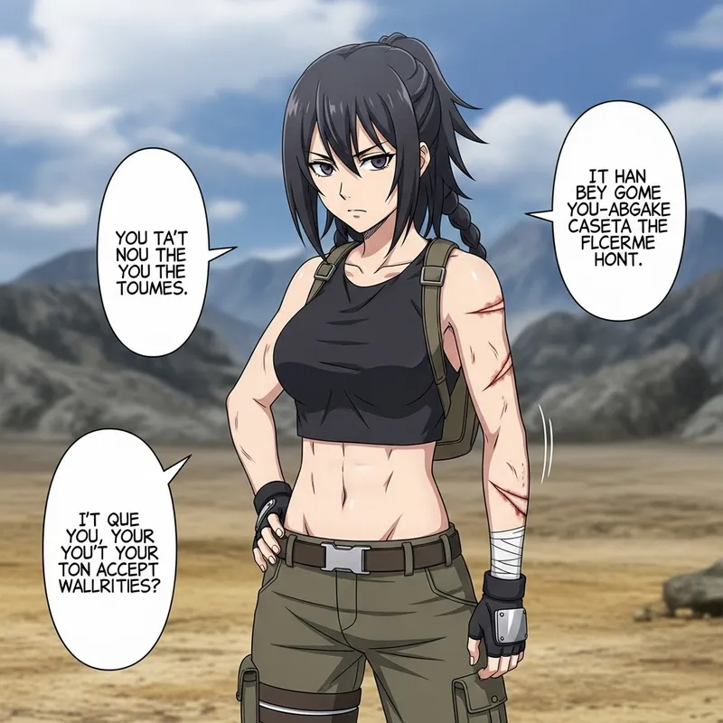 Nameless Warrior: Dark Hair, Piercing Eyes, Agile Musculature