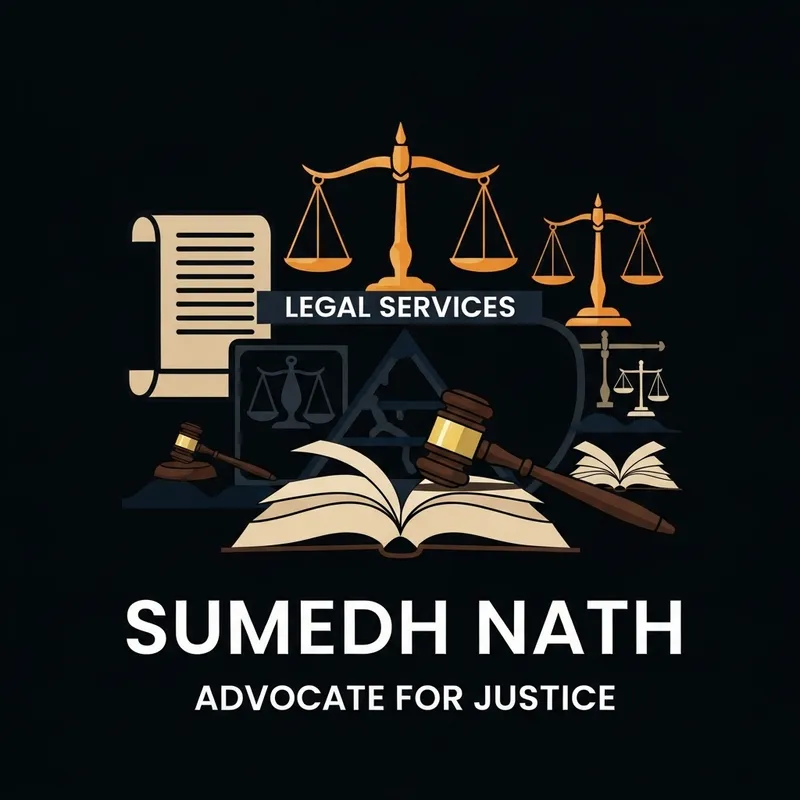Advocate Sumedh Nath Logo Design | Legal Services Emblem