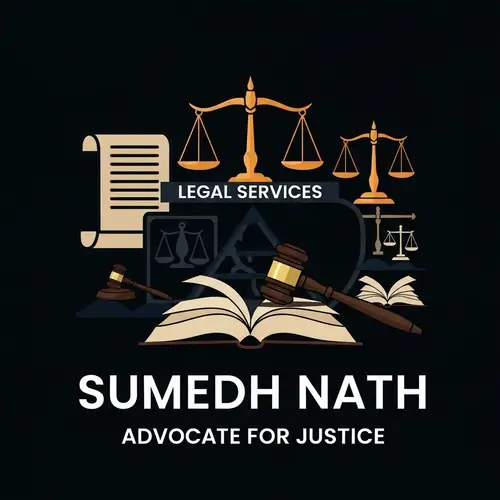 Sumedh Nath Legal Services | Advocate for Justice Logo Design